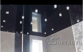 Натяжной потолок в ванную цветной матовый одноуровневый до 7 кв.м в Барановичах 
